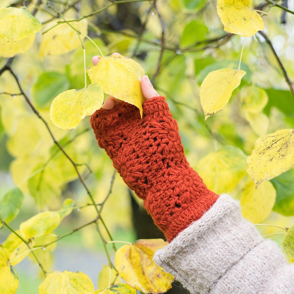 Thumbnail: Comfortable woolen gloves, perfect fit.