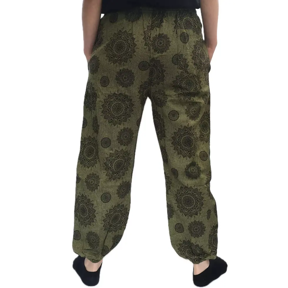 Thumbnail: Flowing mandala trousers, graceful drape.