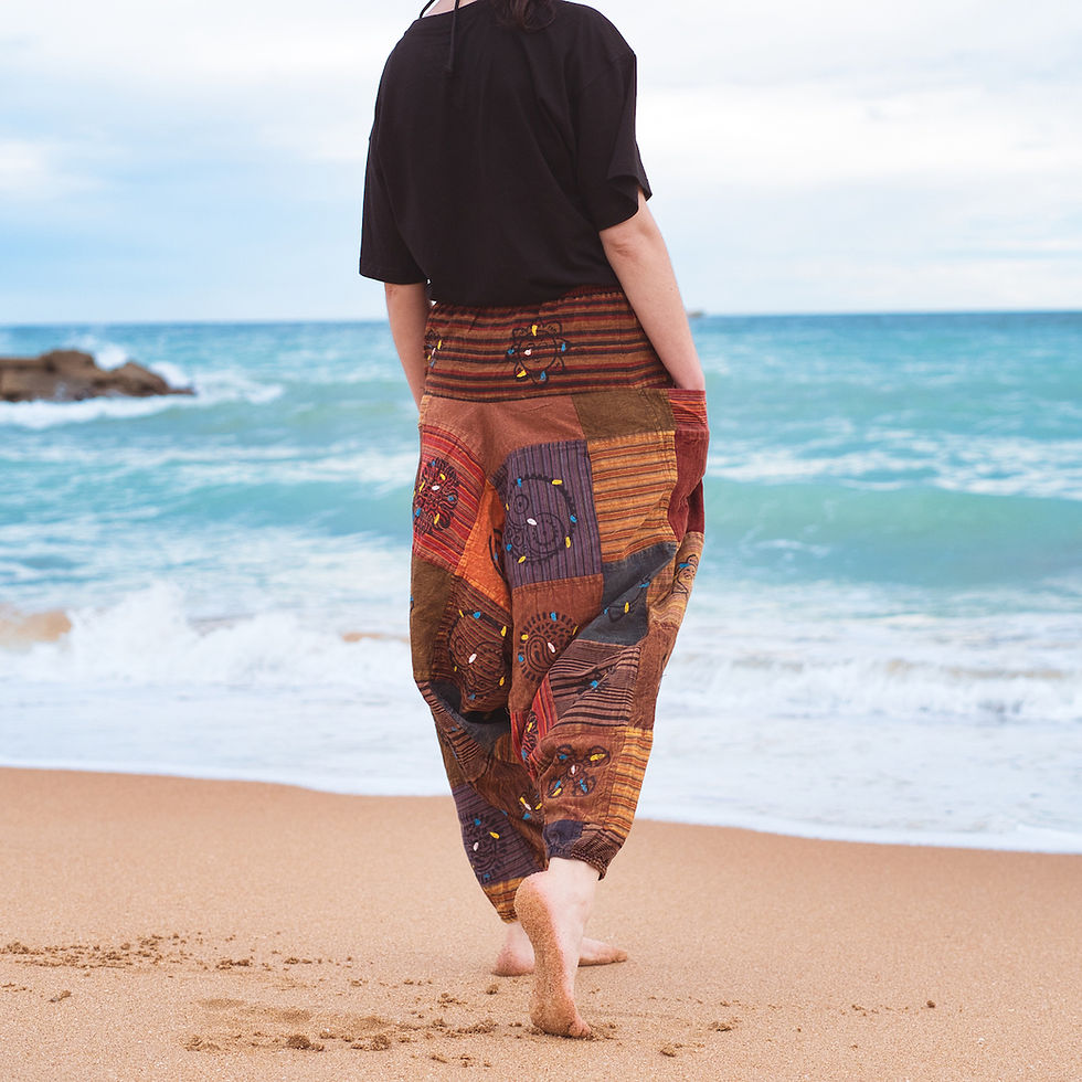 Thumbnail: Patchwork aladdin, lightweight travel friendly.