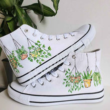 Picture of hanging plants shoes.