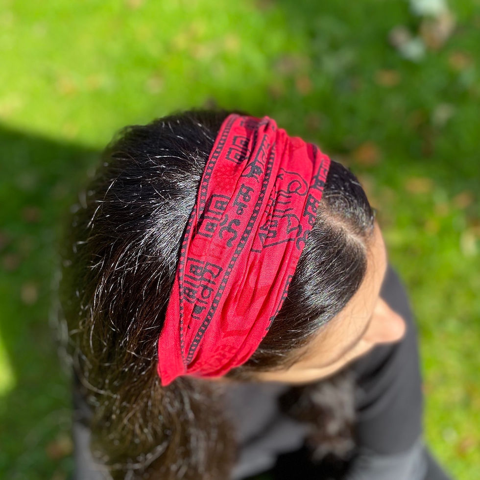 Thumbnail: Stylish om headband, perfect for yoga.