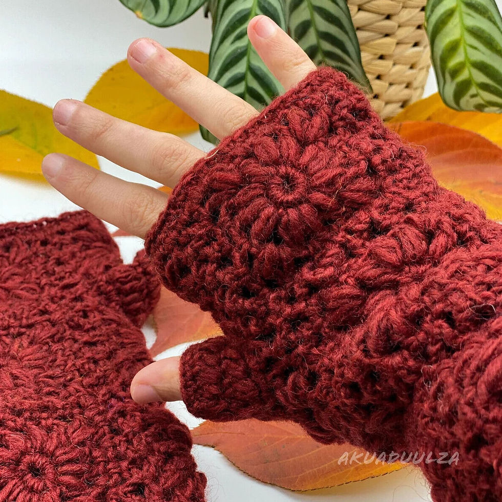 Thumbnail: Warm woolen gloves, ultimate comfort.