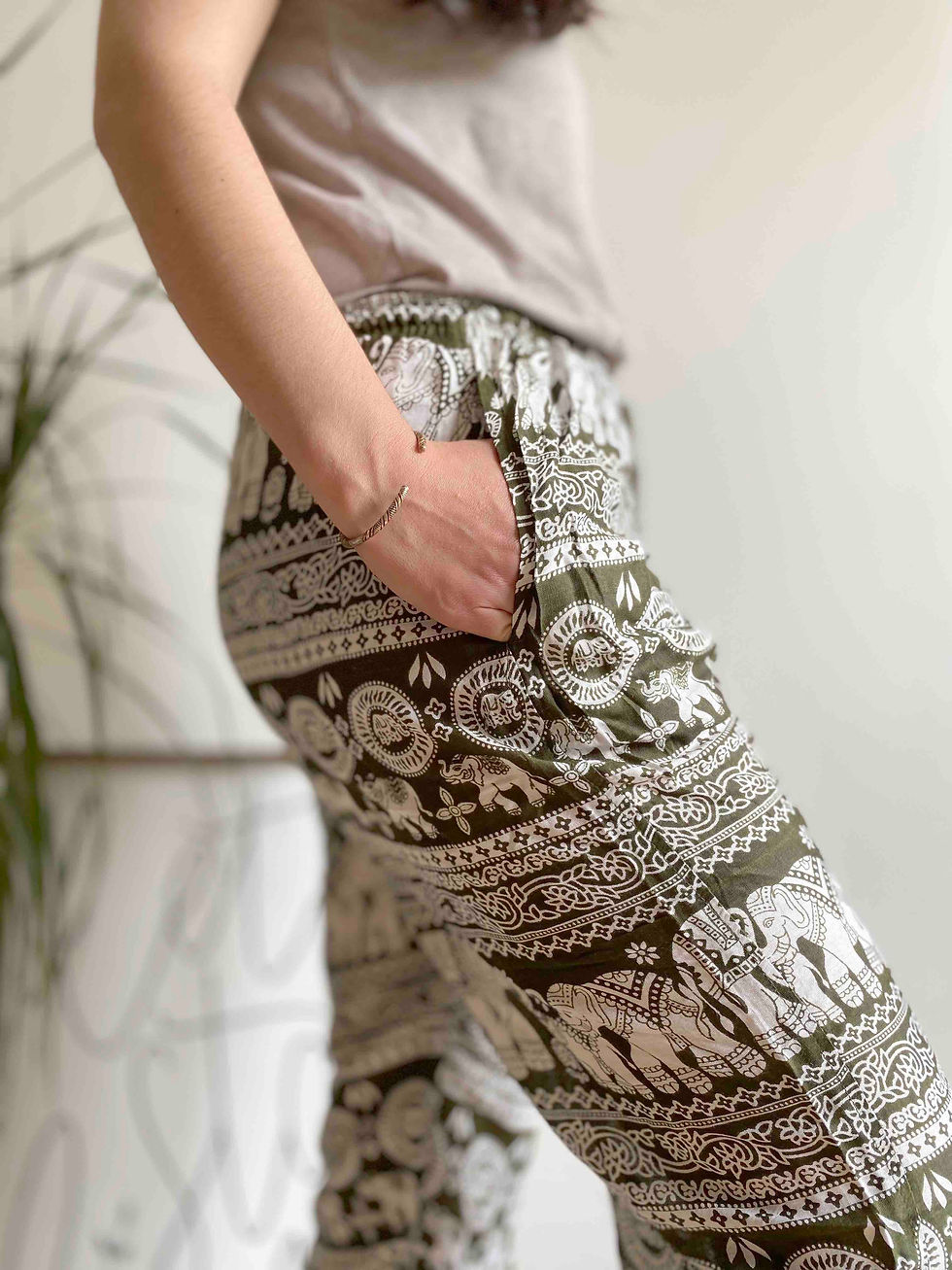 Elephant Print Hippie Harem Pants Boho Hippie Pants Nepalese
