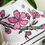 Thumbnail: Close-up of handpainted Japanese Sakura on white canvas shoe, showing intricate detail.