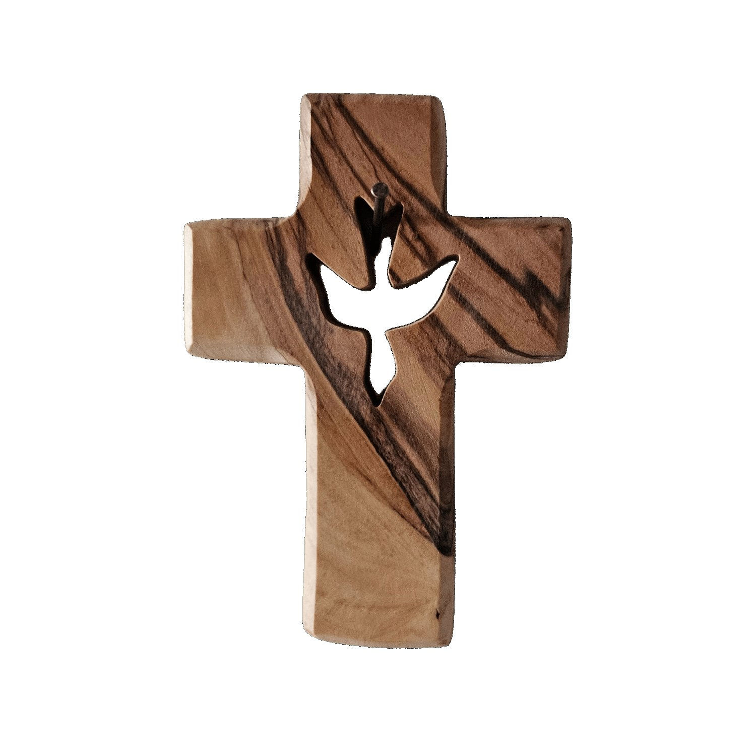 Croix de l’Esprit Saint en bois d’olivier de Bethléem