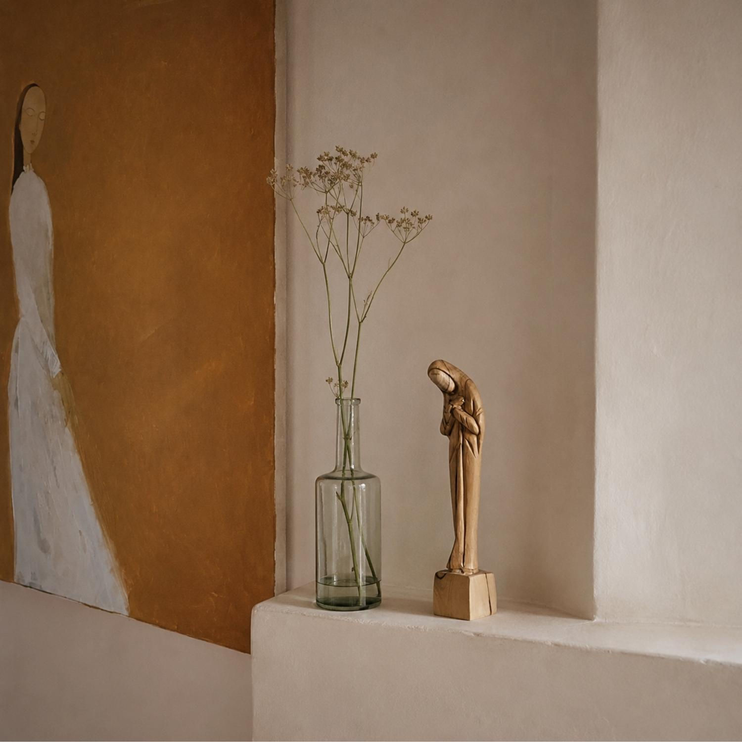 Vierge de la Compassion en bois d’olivier – Sculpture de Bethléem