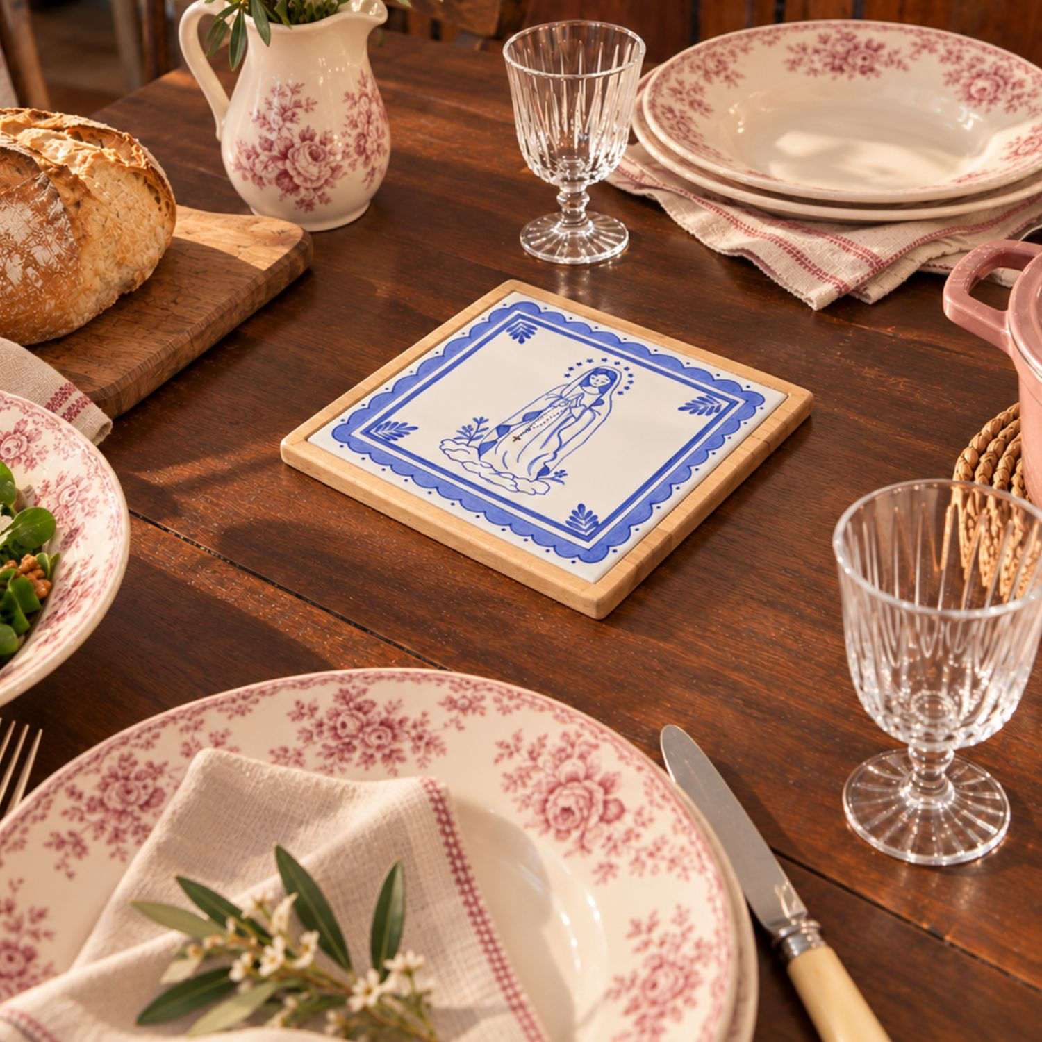 Dessous de plat faïence