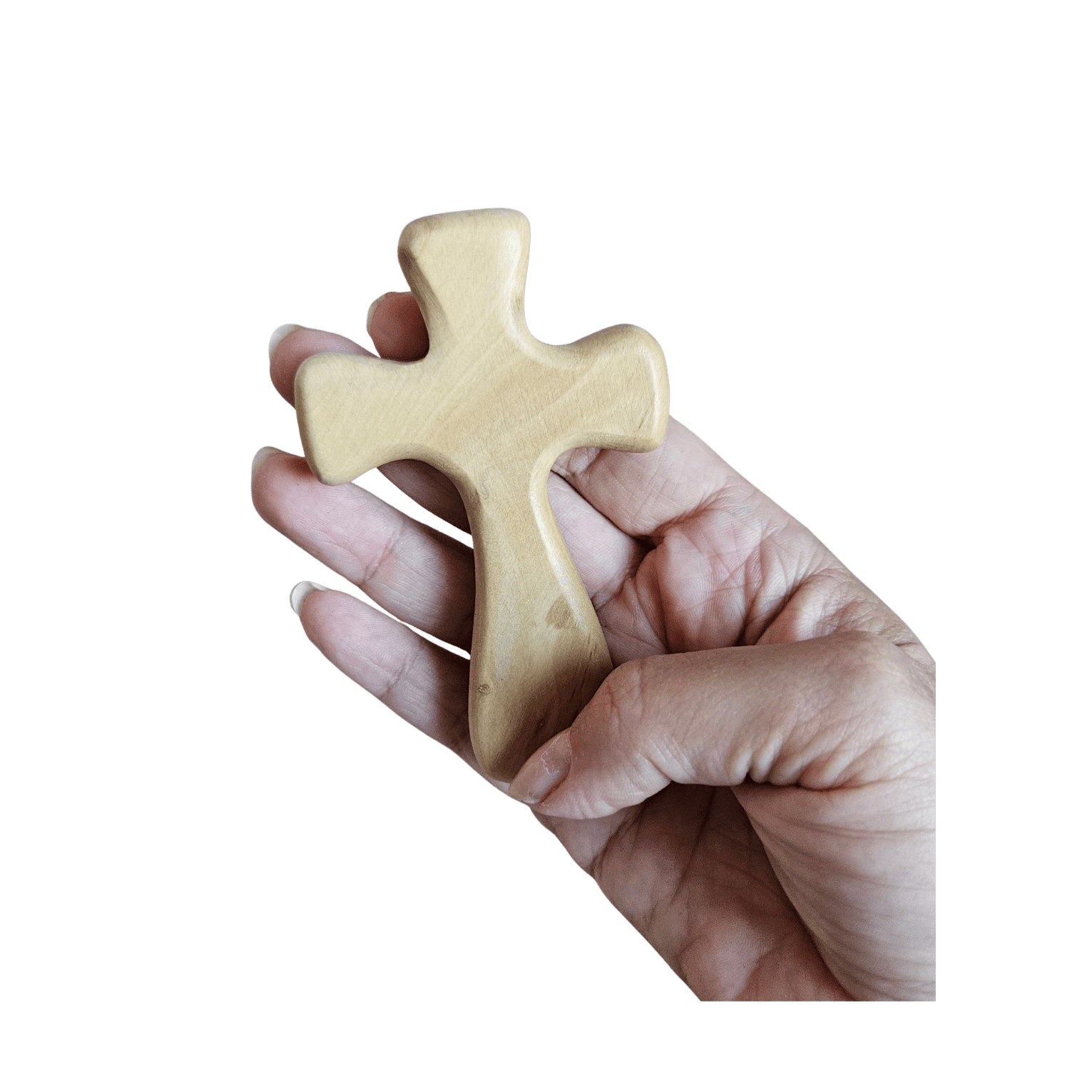 Croix de réconfort en bois d'olivier