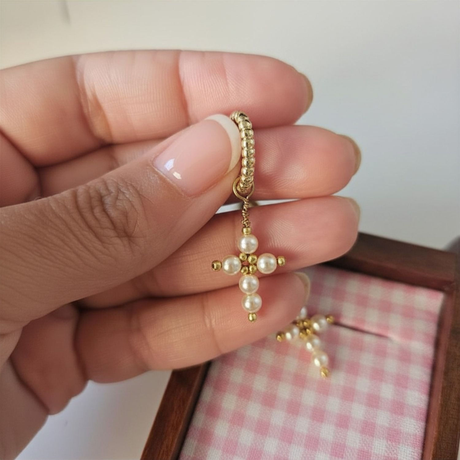 Boucles oreilles perles