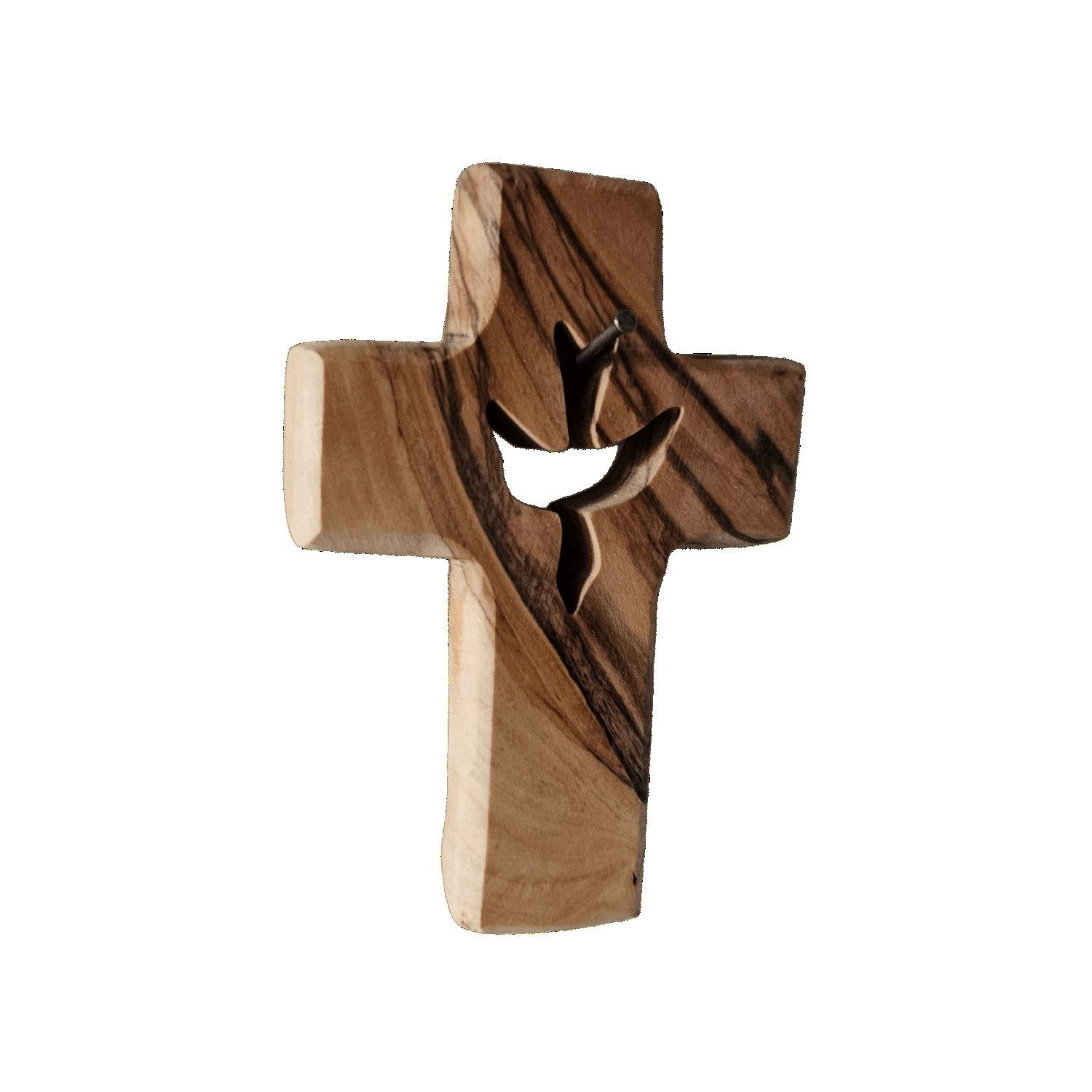 Croix de l’Esprit Saint en bois d’olivier de Bethléem