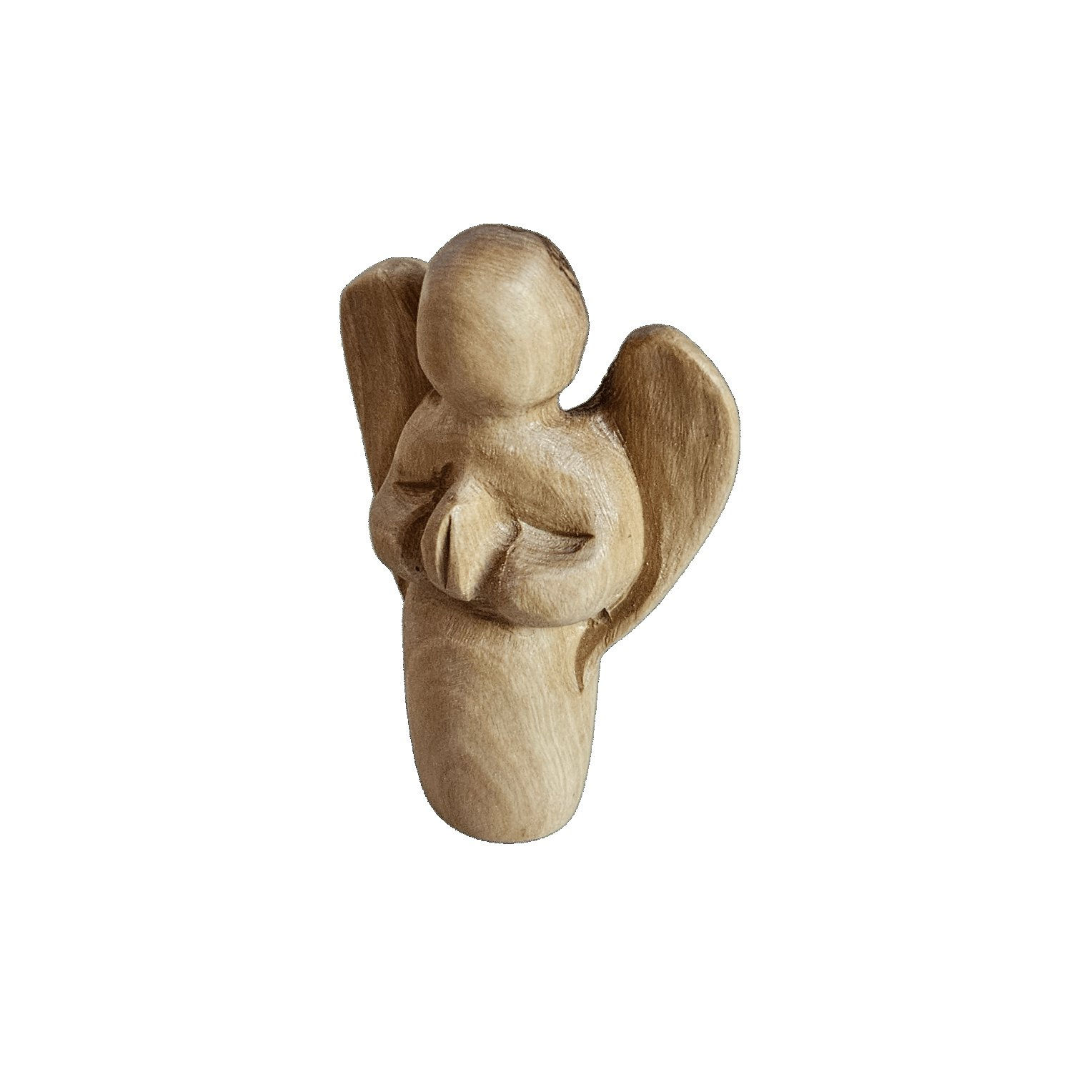 Ange en bois d’olivier de Bethléem – Petite sculpture artisanale