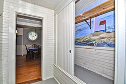 Entryway with custom mural