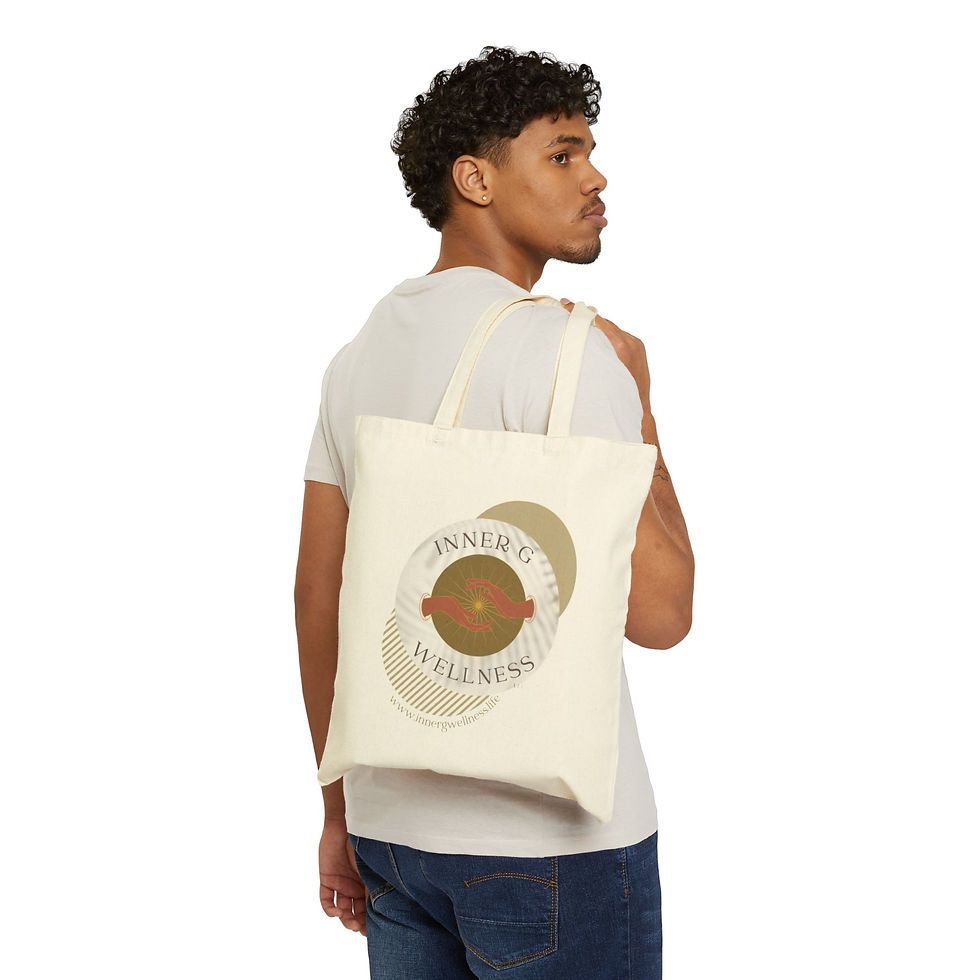 Thumbnail: Inner G Wellness Canvas Tote Bag