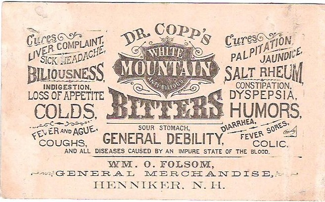 Dr Copp's White Mountain Bitters [1883]