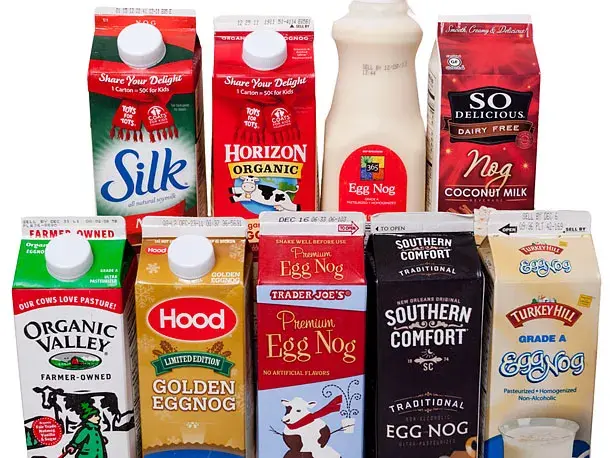 Eggnog taste test winners. Credit, Alice Gao