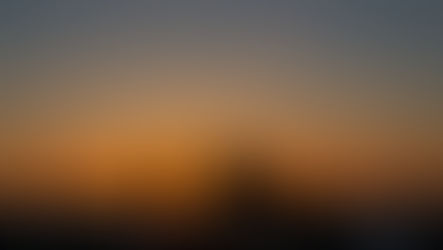 a family looking at the sun setting over the ocean.