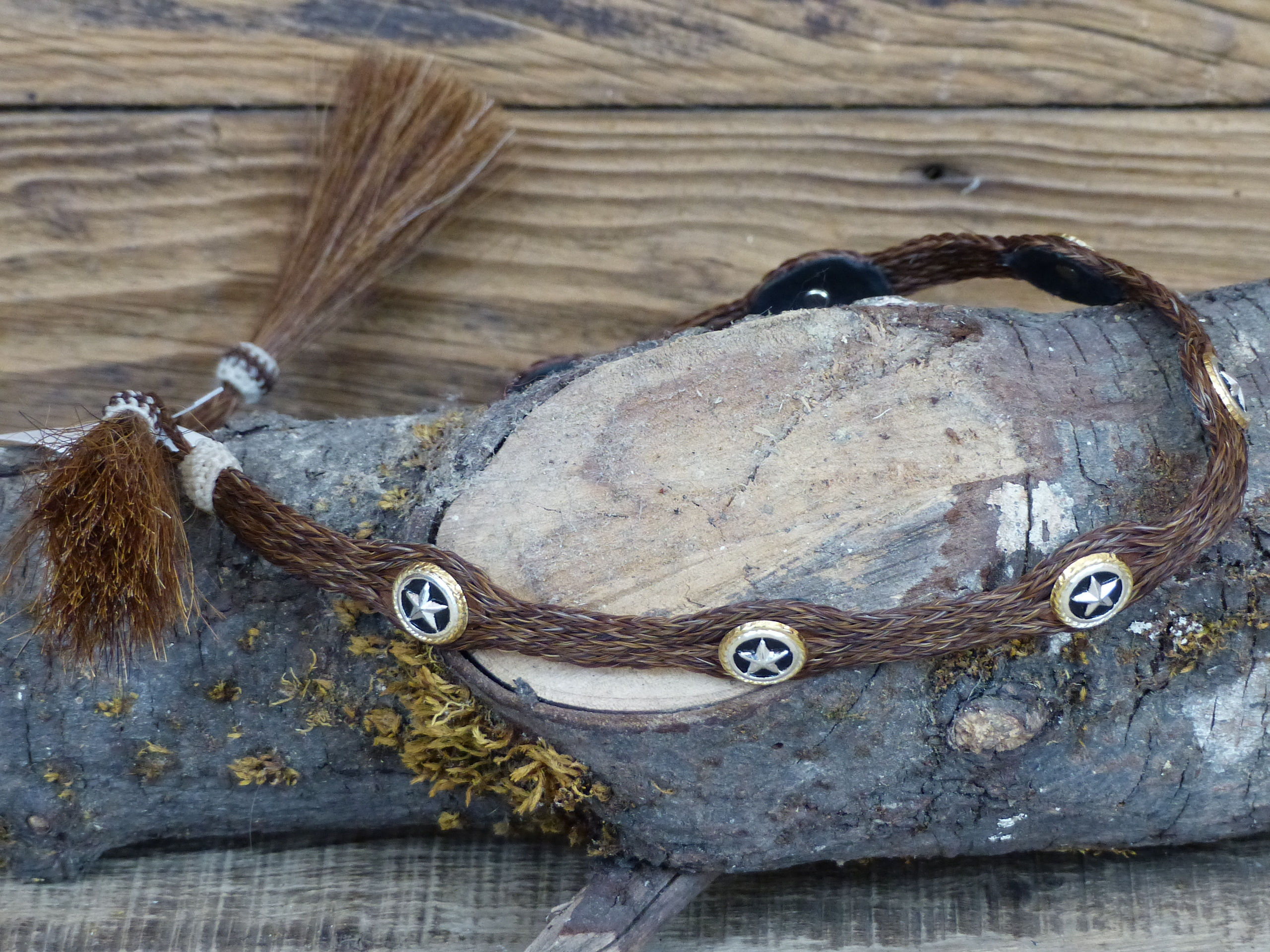 Tour de Chapeau en crin et concho étoile