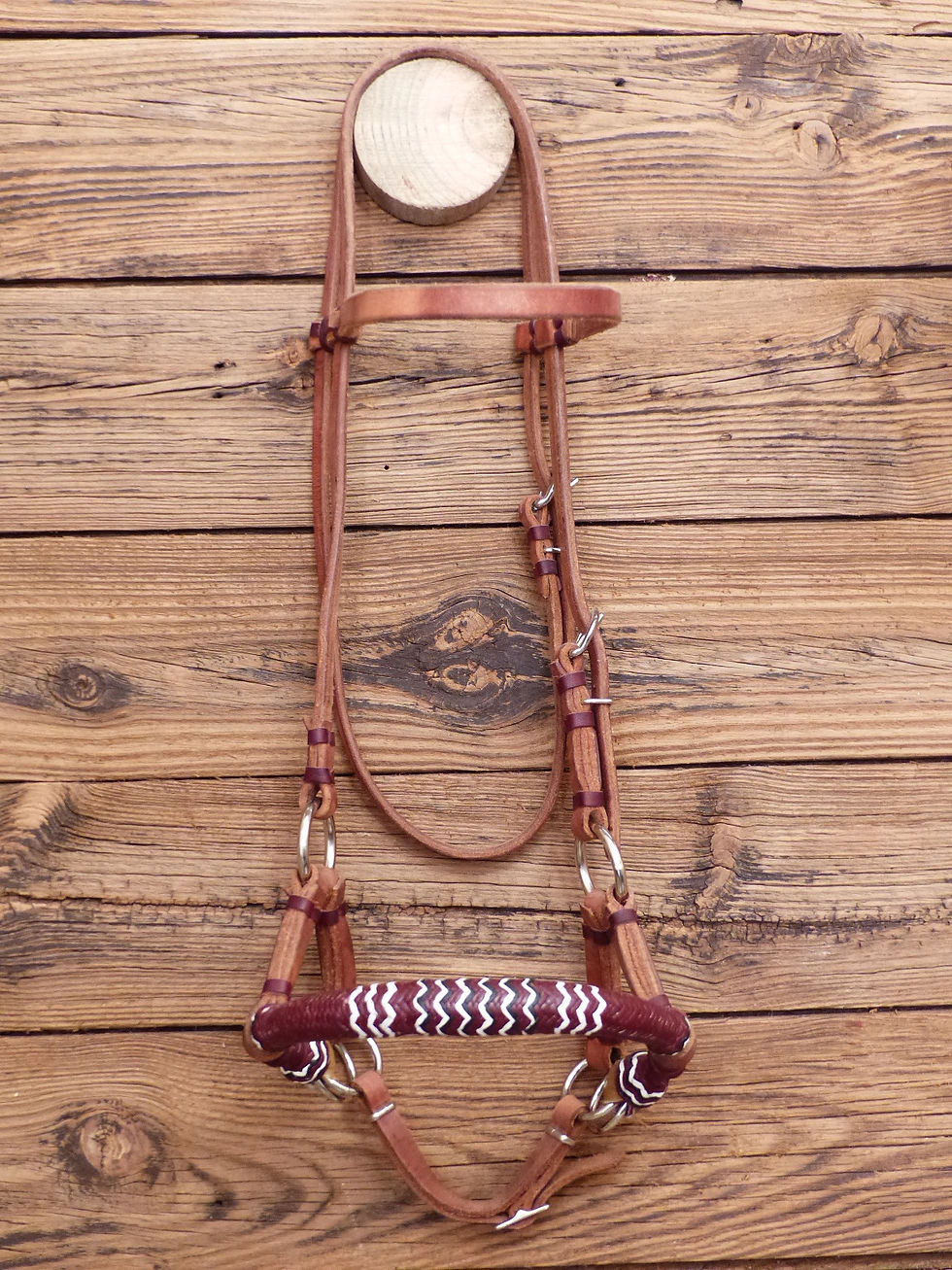 Miniature : Side Pull Deluxe nez en Latigo tressé