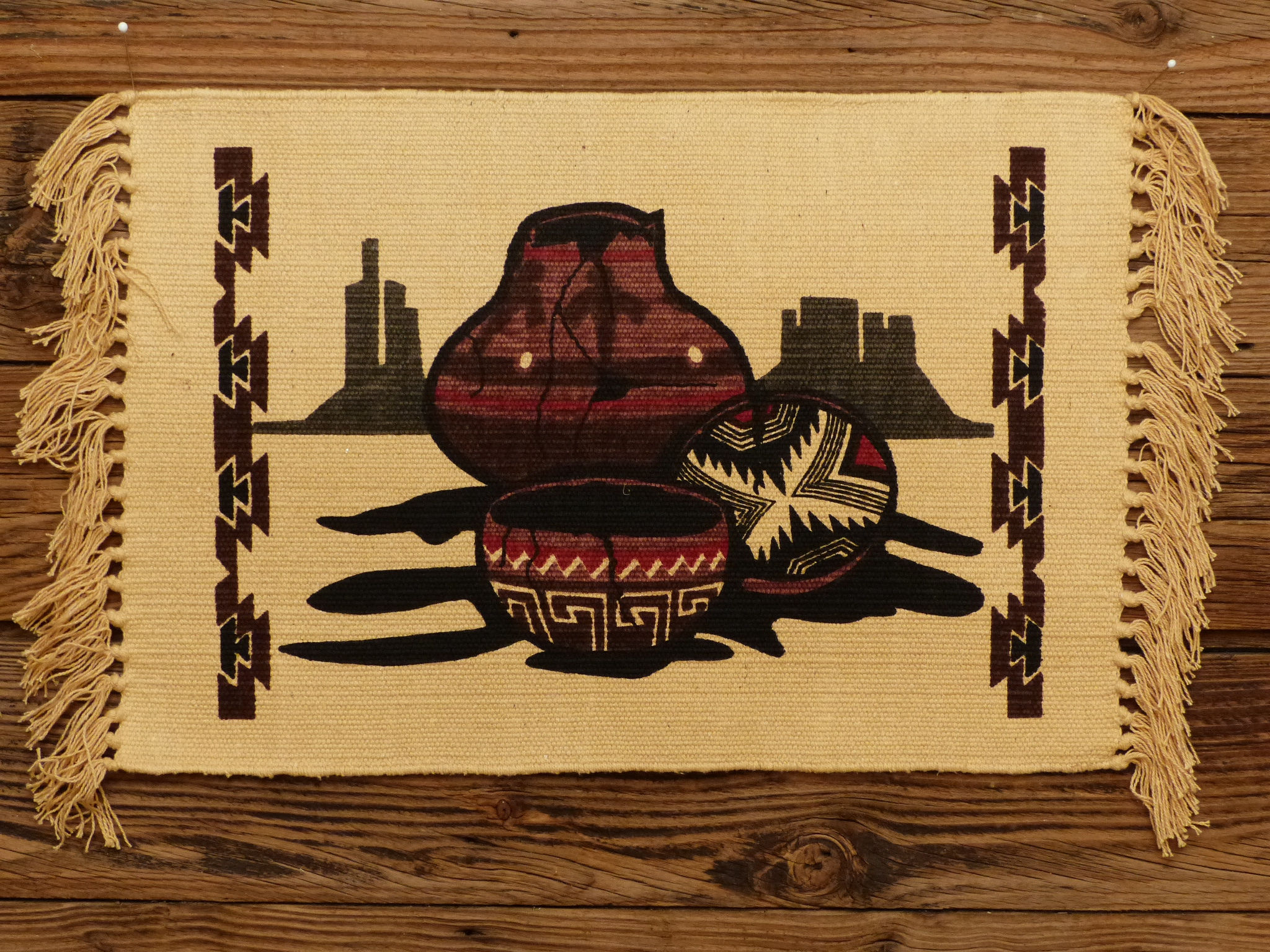 Set de table en coton tissé et imprimé