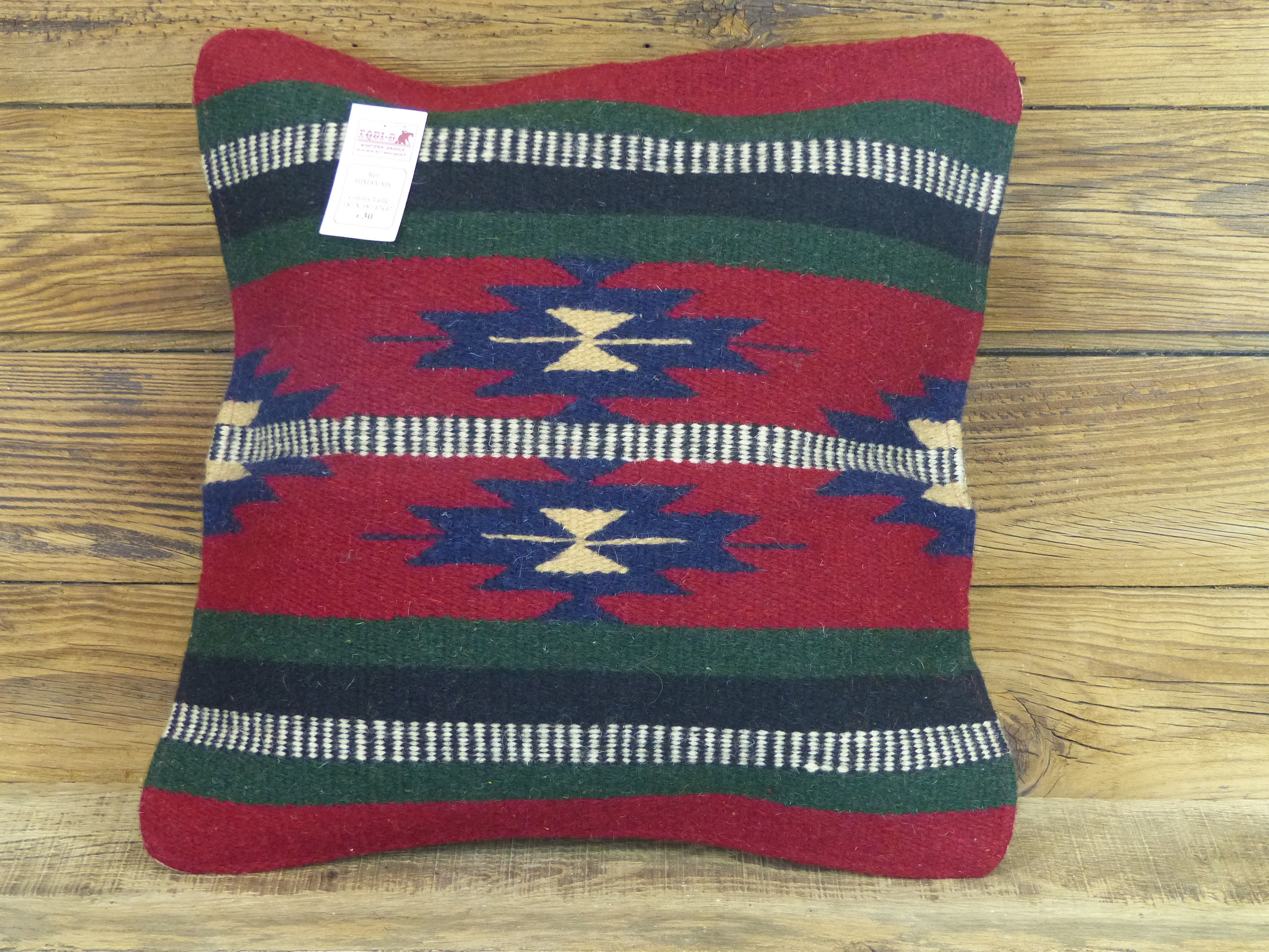 Coussin motif Southwest en laine