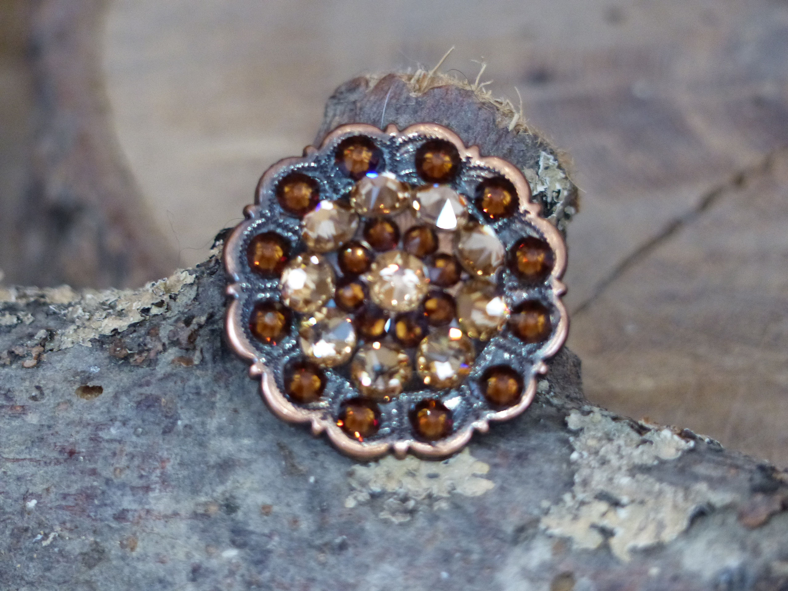 Kit Concho avec Brillants Topaze Clair et Quartz Fumé