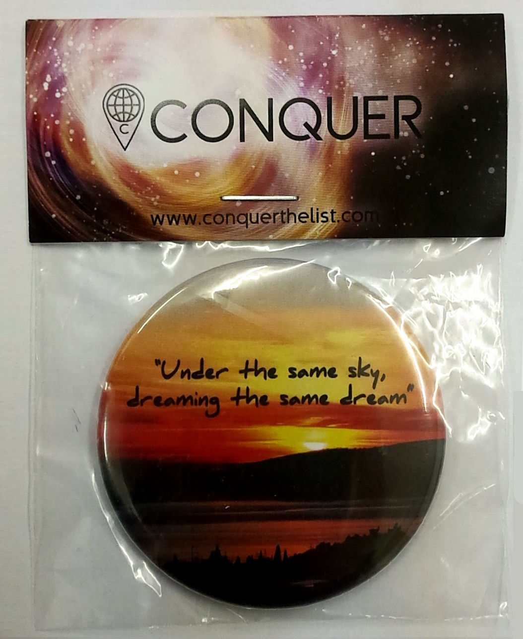 "Under the same sky" Pocket Mirror