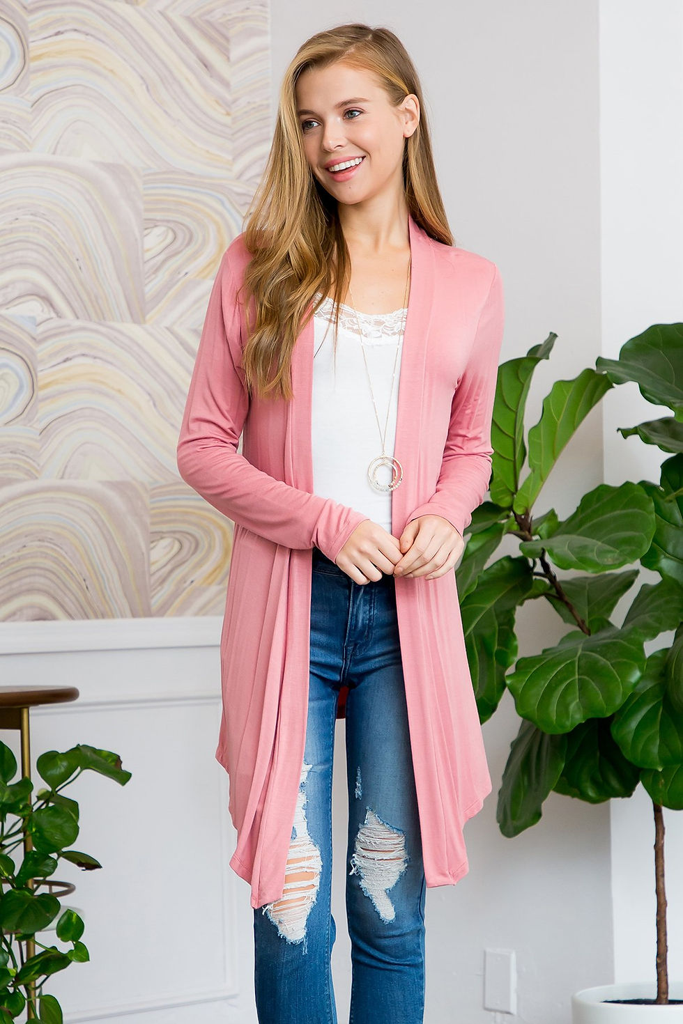 Thumbnail: Drapey Open Front Cardigan
