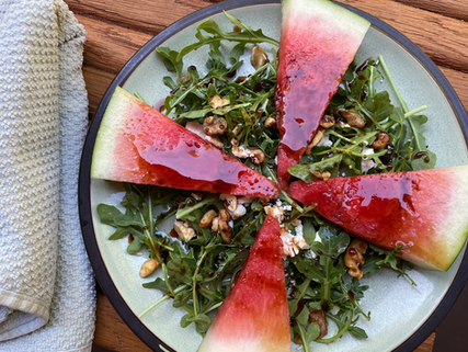 Watermelon Arugula Salad