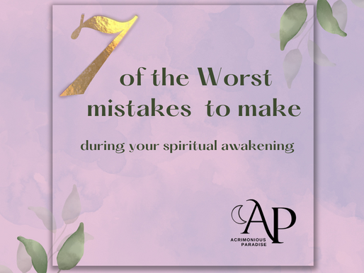 7 mistakes you're making during your Spiritual Journey