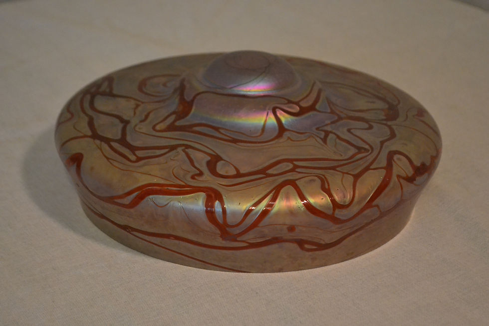 Thumbnail: Art Glass shade, possibly Pallme Konig or Kralik