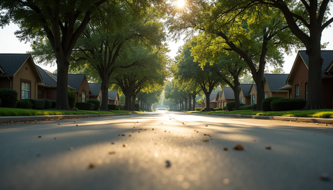 A quiet North Texas neighborhood...
