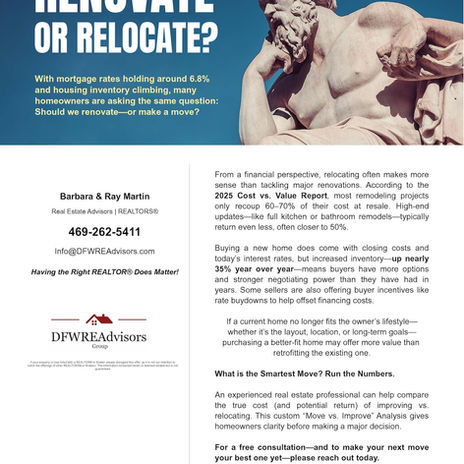 Renovate or Relocate