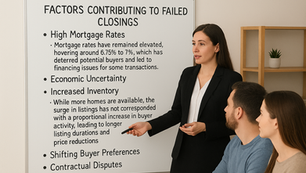 Factors & Reasons For An Increase In Failed Closings In North Texas!