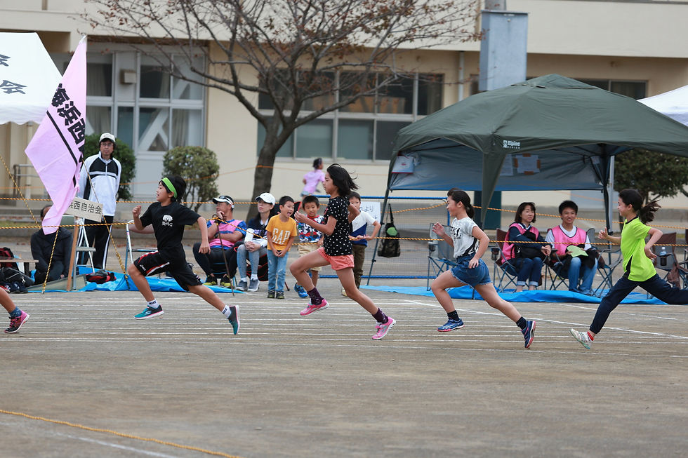 2018年10月運動会　小中学生徒競走