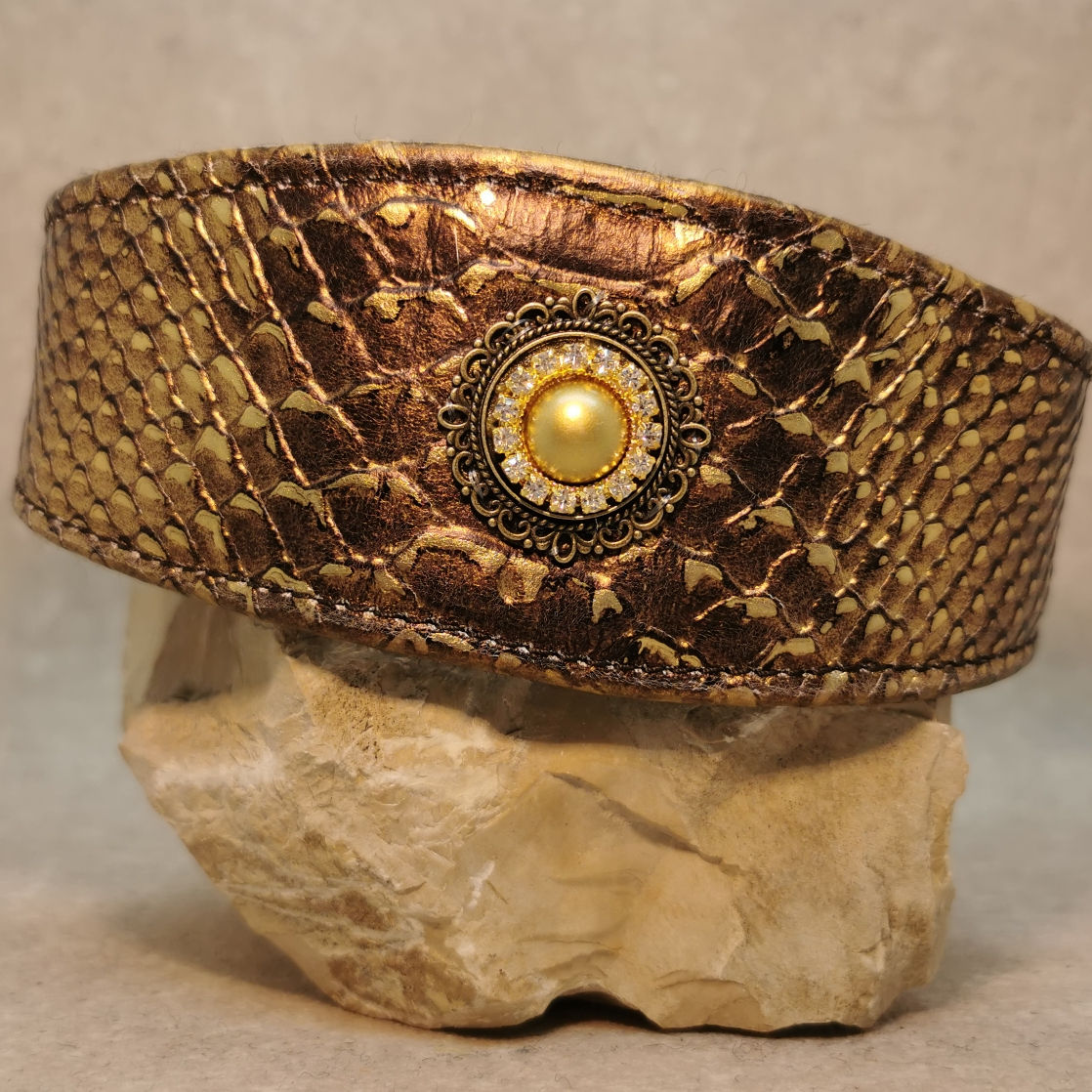 #796/ HU 38 cm -mit Kettenzugstopp - Leder 