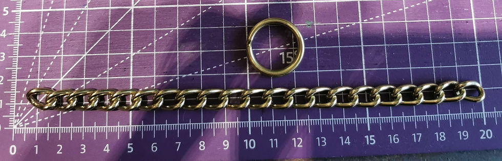 Miniaturbild: Ersatz -  Durchzugskette mit und ohne Ring - wahlweise Messing oder Edelstahl