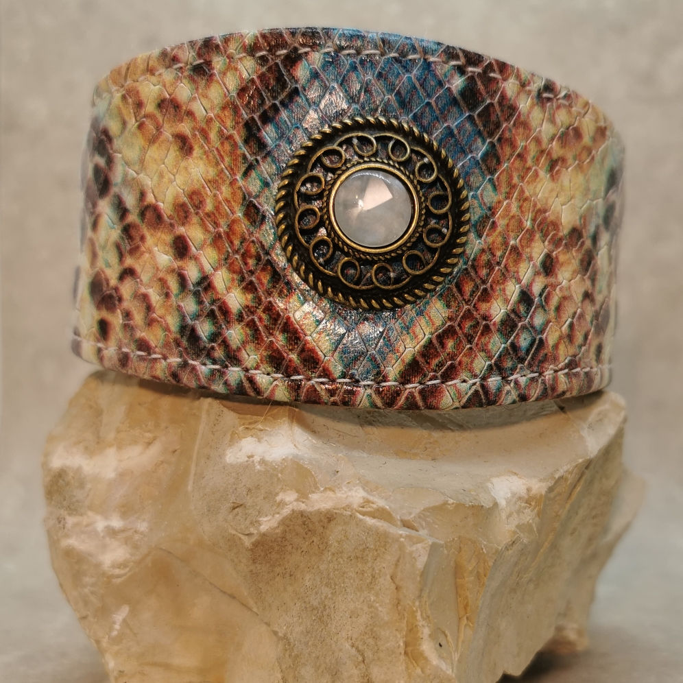 🌴 #579/ HU 35 cm -mit Kettenzugstopp - Design Leder