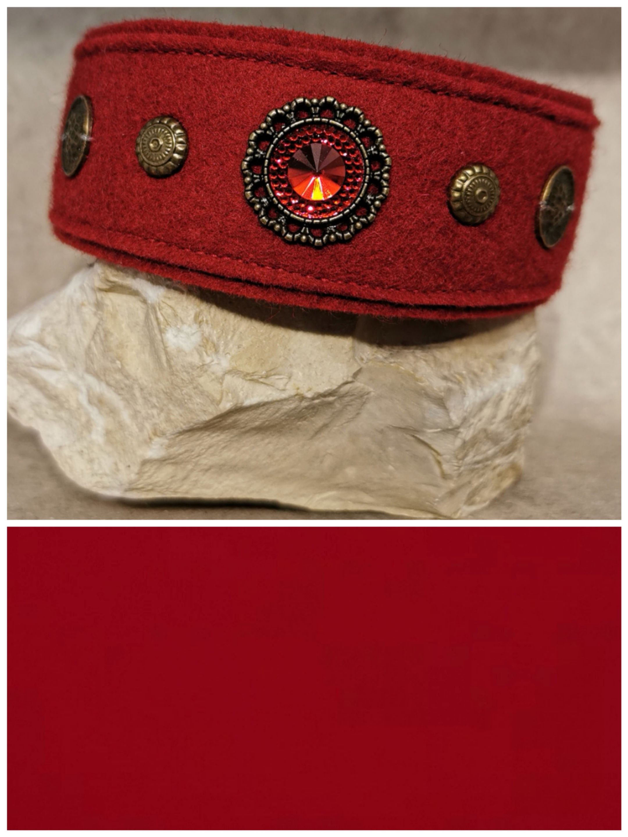 #1657/ HU 26 cm -mit Kettenzugstopp - Filzhalsung