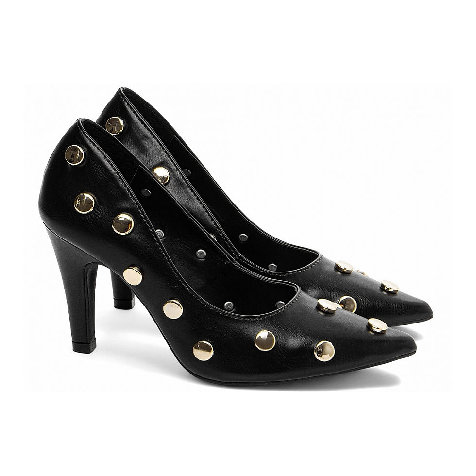 Miniatura: Sapato Scarpin Rebel com Apliques Dourados