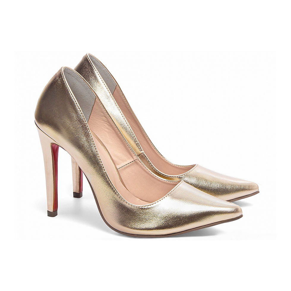 Miniatura: Sapato Scarpin Amaya Salto 12 Dourado