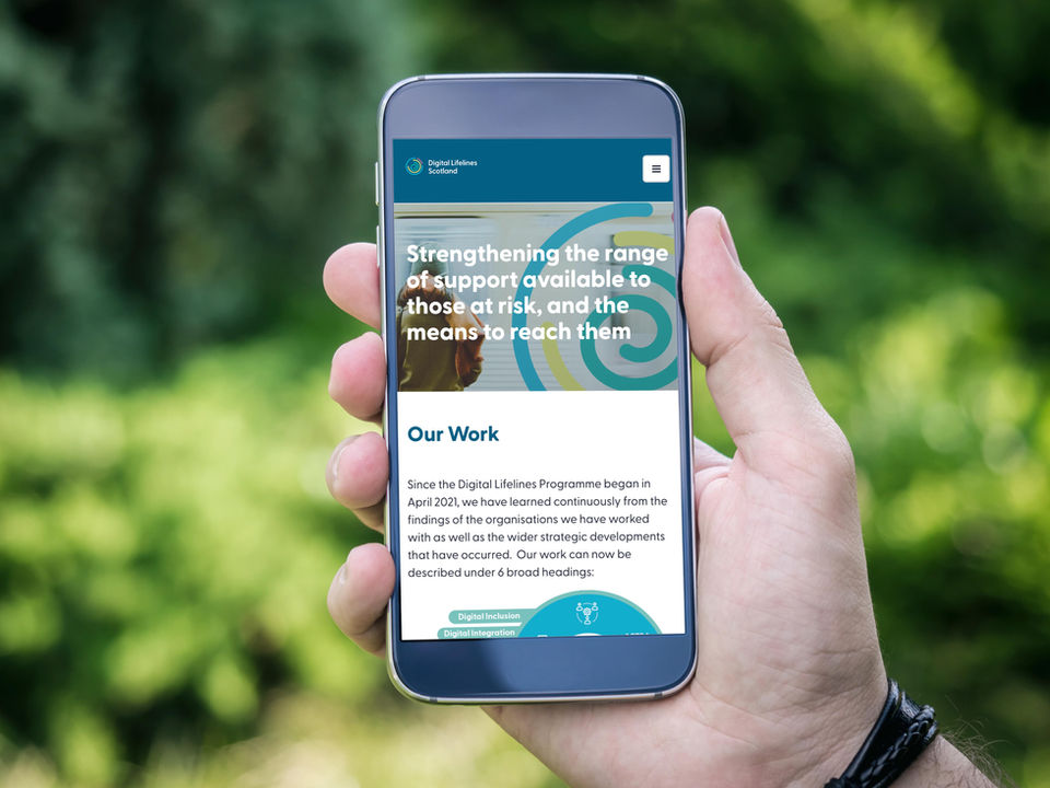 Digital Lifelines Scotland improves digital inclusion and designs digital solutions to reduce harm and deaths among people who use drugs. Managed by DHI and funded by the Scottish Government, the programme provides access to devices, connectivity, skills, and confidence, strengthening services and sector collaboration.