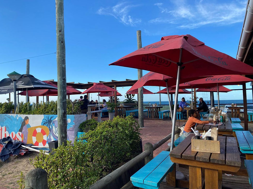 This is the back seating of the restaurant, closest to the beach. Picture by me
