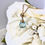 Thumbnail: Briolette Cut Blue Topaz Drop Pendant