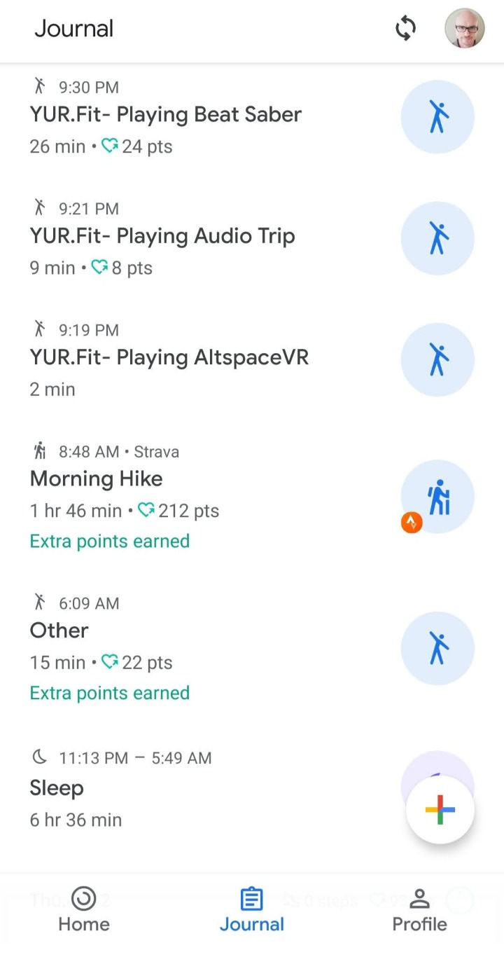 A list of activities