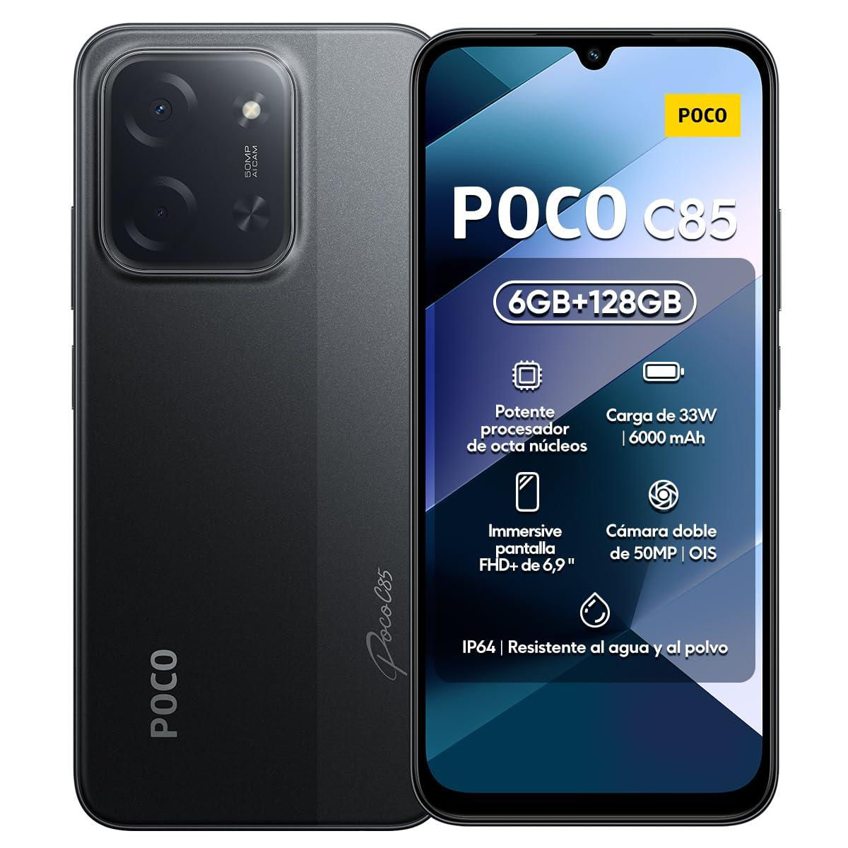 Smartphone Poco C85 6+6gb + 128gb, Preto