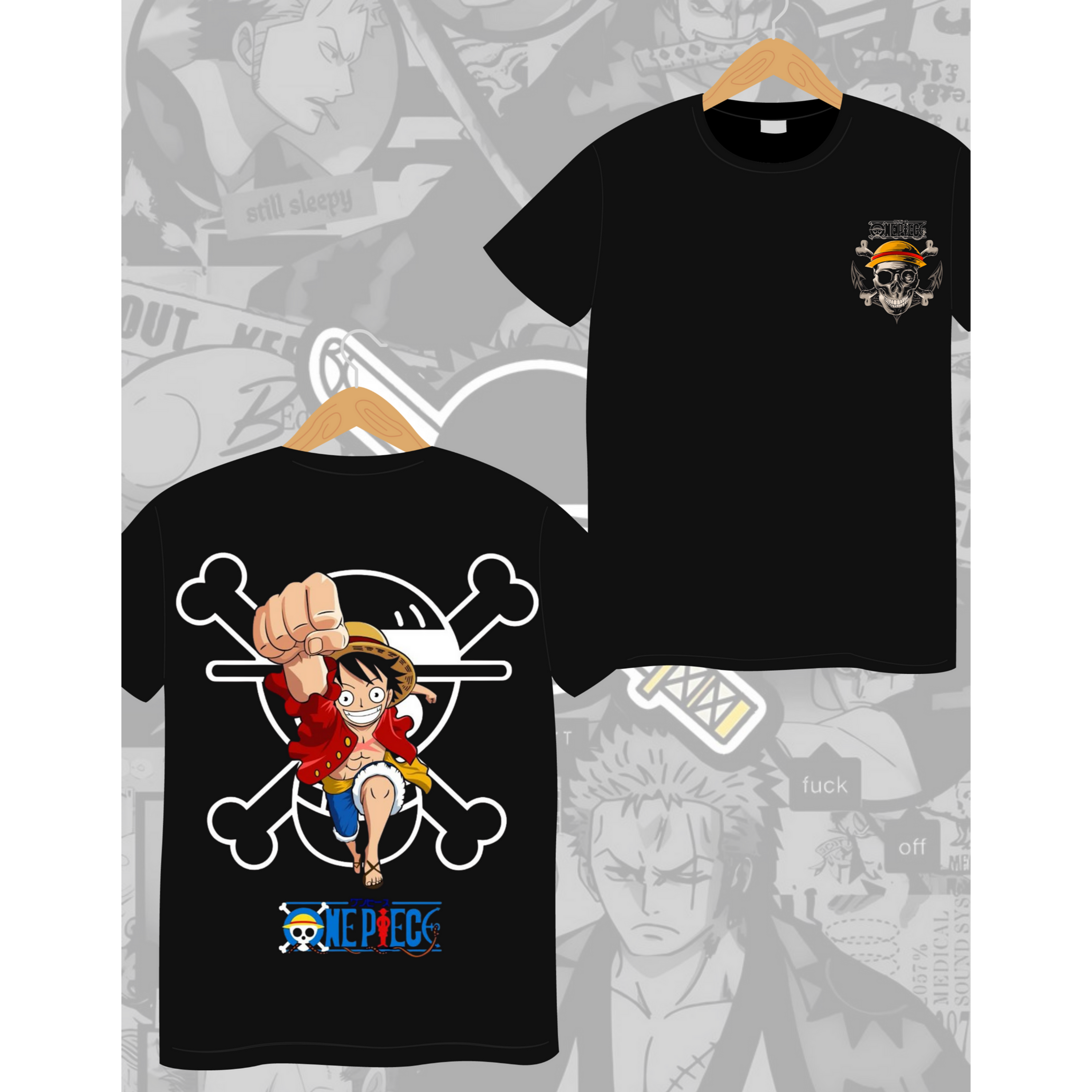 "One Piece" designed tshirts