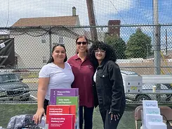 Act Now Foundation staff tabling at a community outreach event with dementia resources