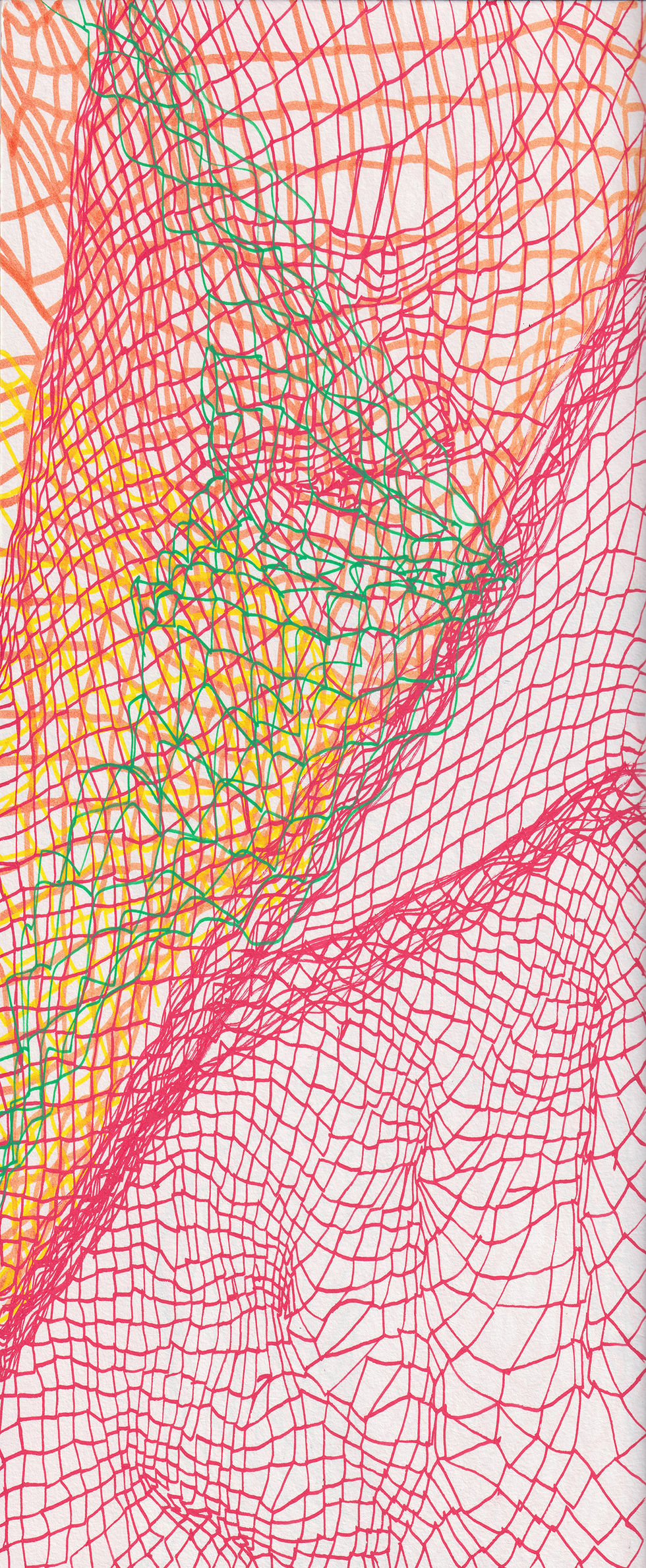 Enlarged drawing for scarf print