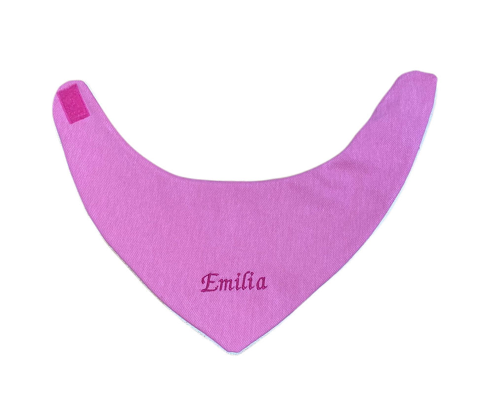 Miniaturbild: Baby 0-6 Monate Dreieckstuch Halstuch Spucktuch mit Name bestickt