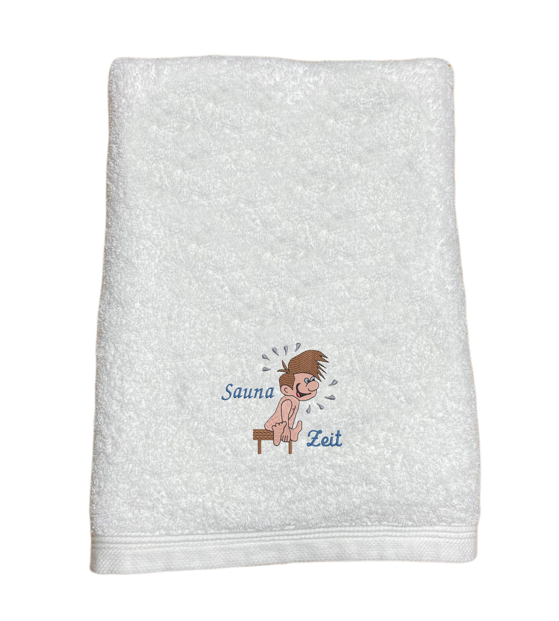 Duschtuch/ Badetuch 140x70cm ,  bestickt mit Name und Motiv Lady